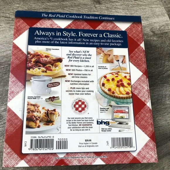 Better Homes and Gardens Red & White Checkered Cookbook 12th Edition - Picture 7 of 7